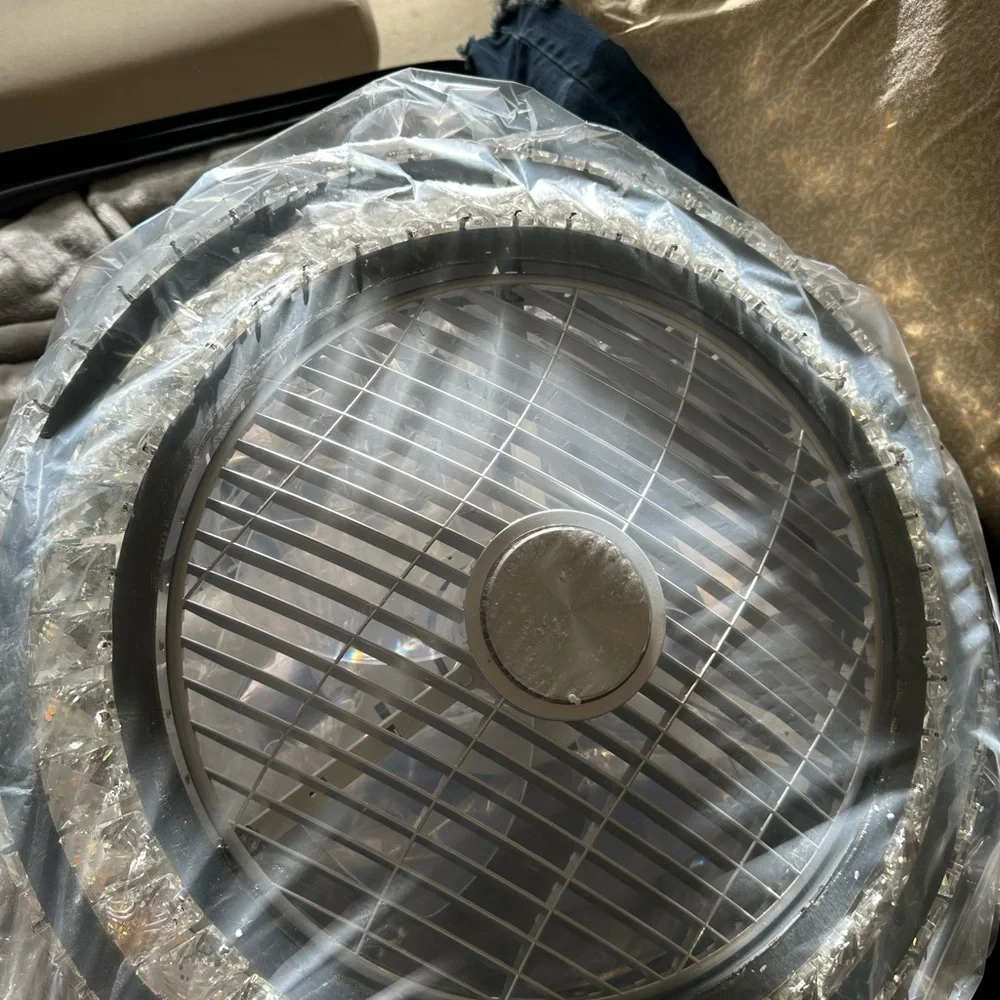 Elegant Crystal Ceiling Fan Light